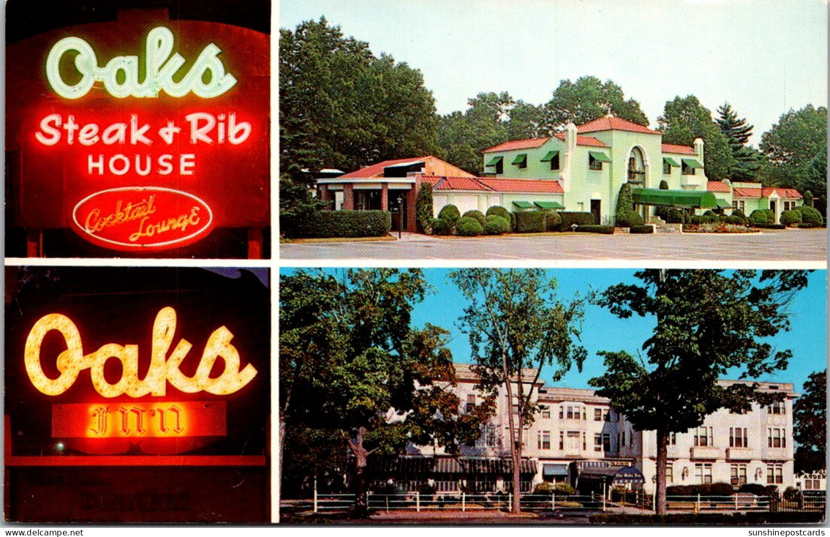 Massachusetts Springfield The Oaks Inn And Oaks Steak And Rib House Restaurant - Springfield