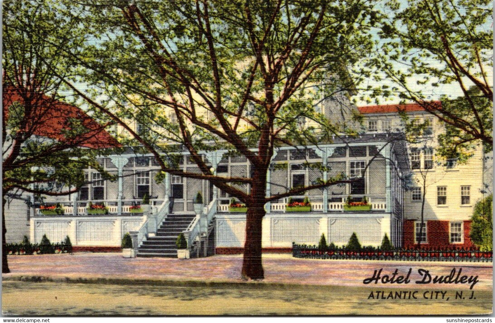 New Jersey Atlantic City Hotel Dudley Curteich - Atlantic City