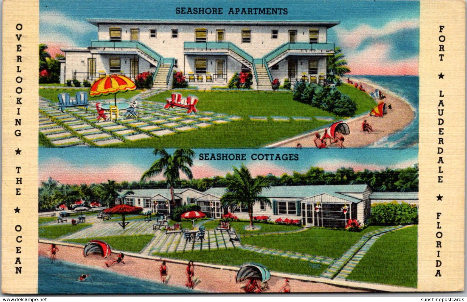 Florida Fort Lauderdale The Seashore Apartments And Seashore Cottages 1950 - Fort Lauderdale