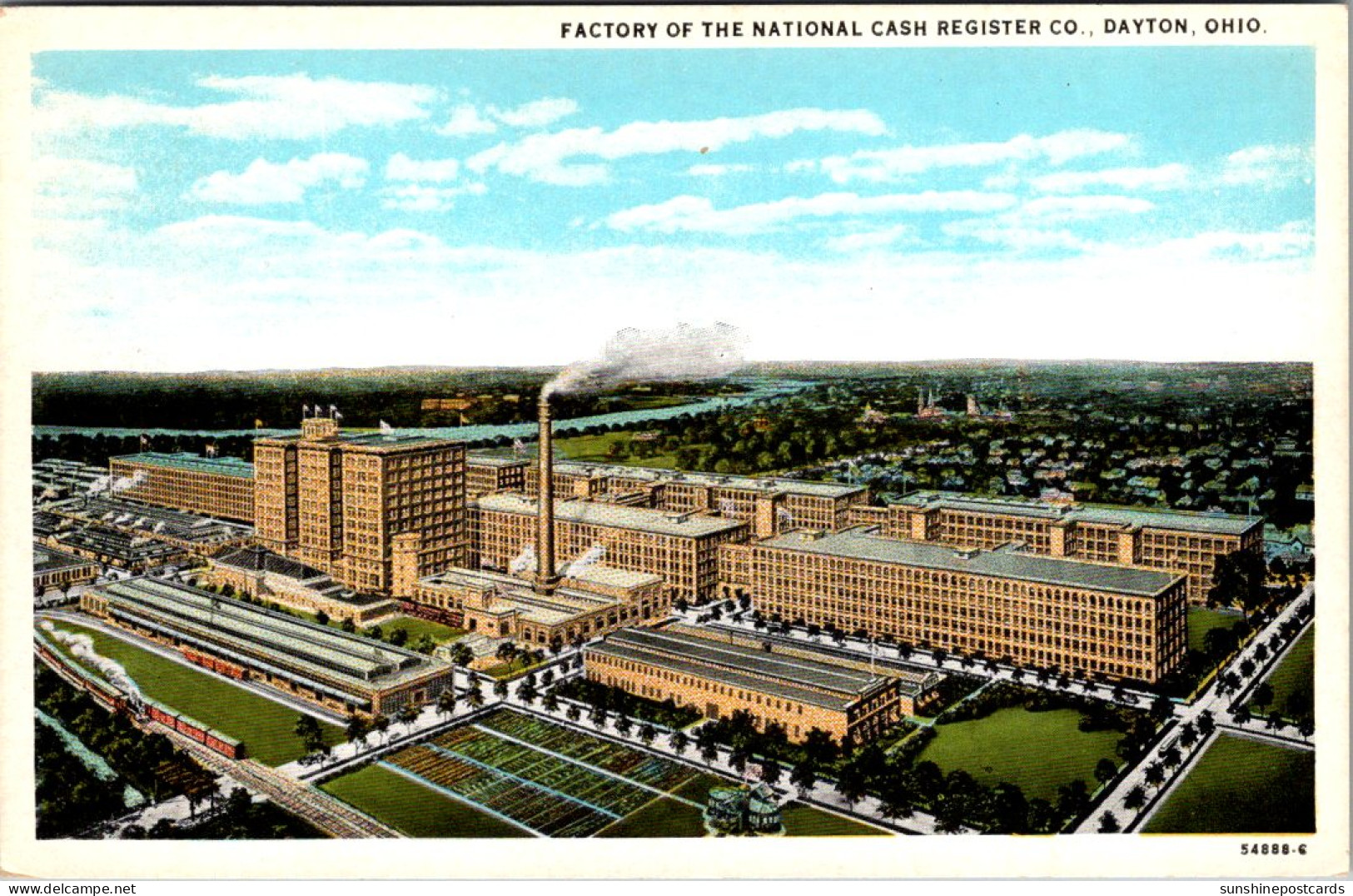 Ohio Dayton Factory Of The National Cash Register Company Curteich - Dayton