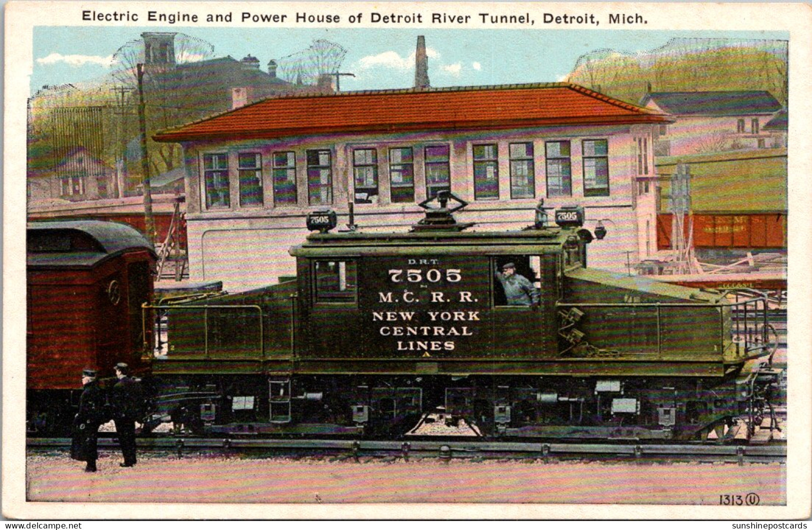 Michigan Detroit Electric Engine And Power House Of Detroit River Tunnel  - Detroit