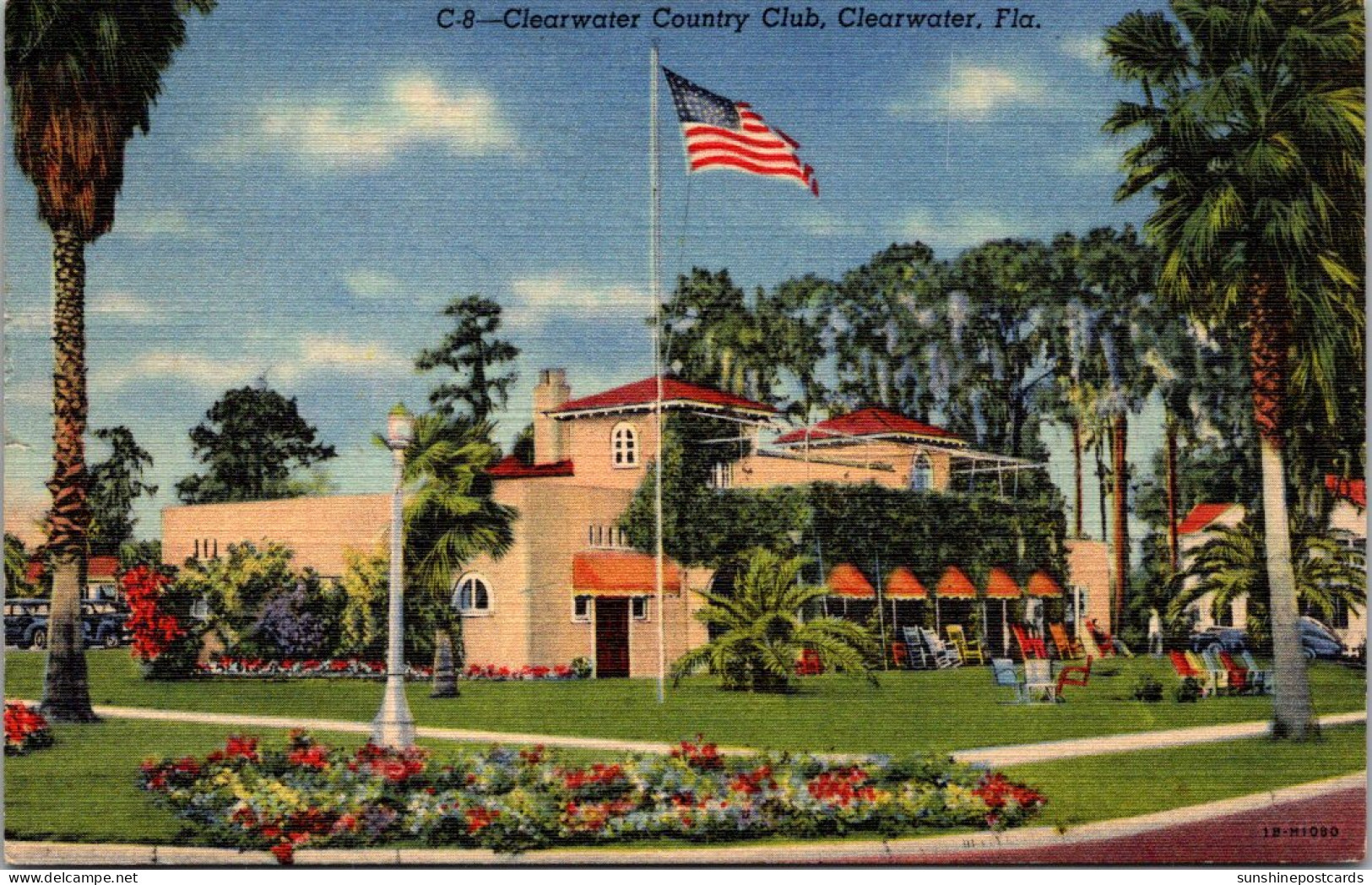 Florida Clearwater Country Club 1949 Curteich - Clearwater
