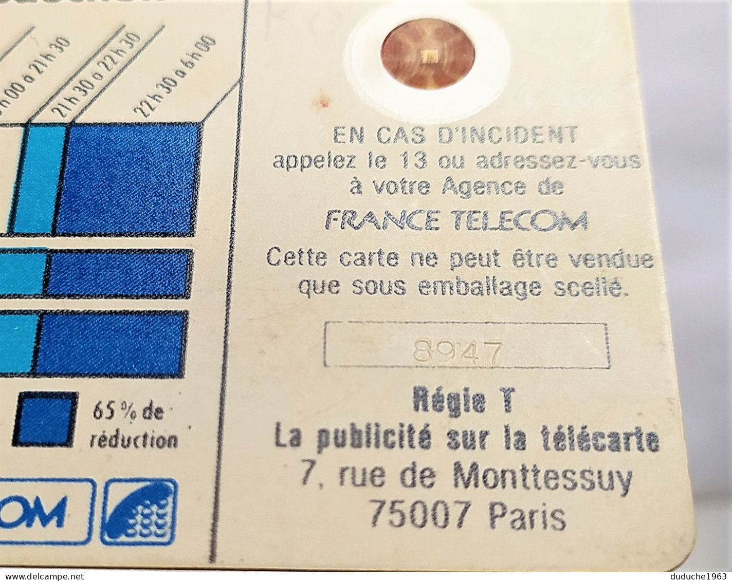 Télécarte France Télécom - Cordons - Cordons'