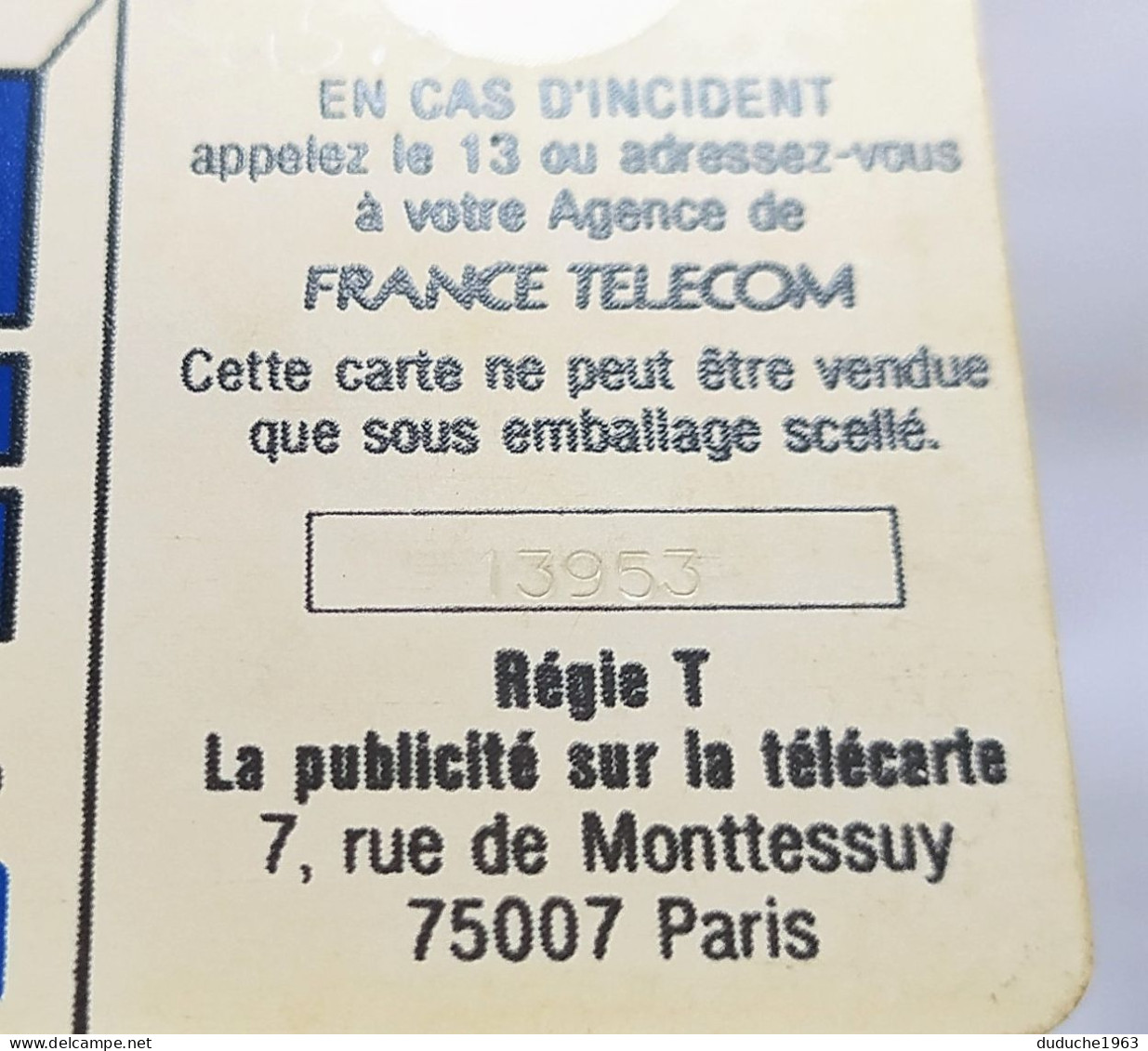 Télécarte France Télécom - Cordons - Cordons'