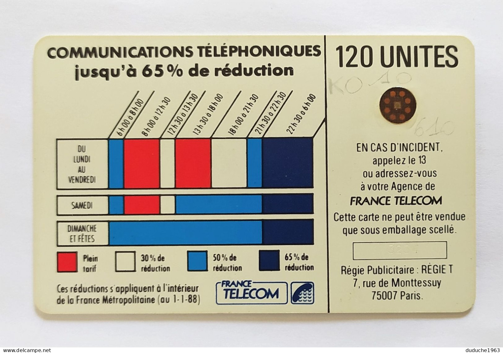 Télécarte France Télécom - Cordons - Telefonschnur (Cordon)