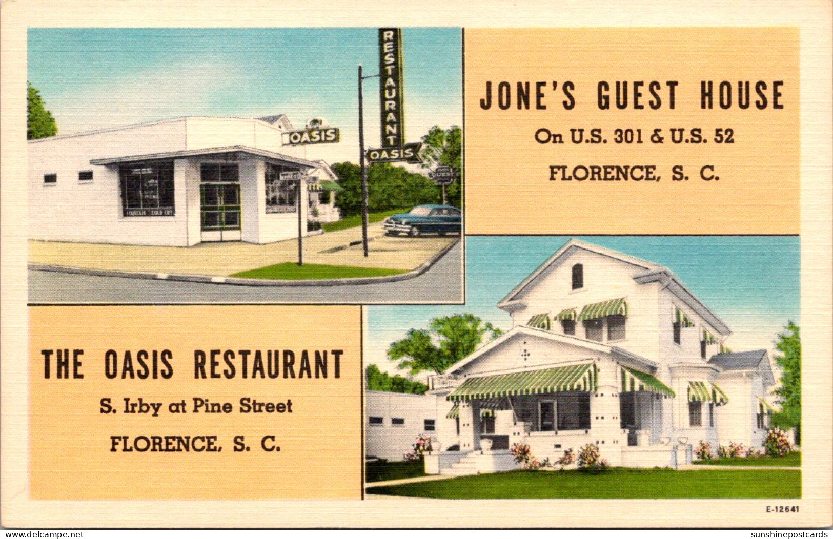 South Carolina Florence Jone's Guest House And The Oasis Restaurant - Florence