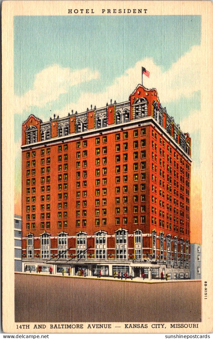 Missouri Kansas City Hotel President Curteich - Kansas City – Missouri