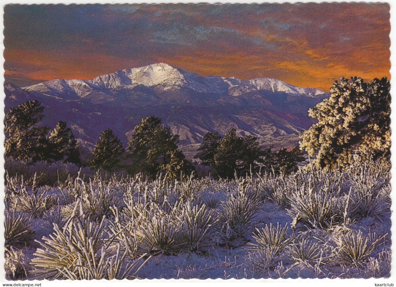 Pikes Peak, Alt. 14,110 Ft. In Winter - Colorado Springs - (USA) - 1980 - Colorado Springs