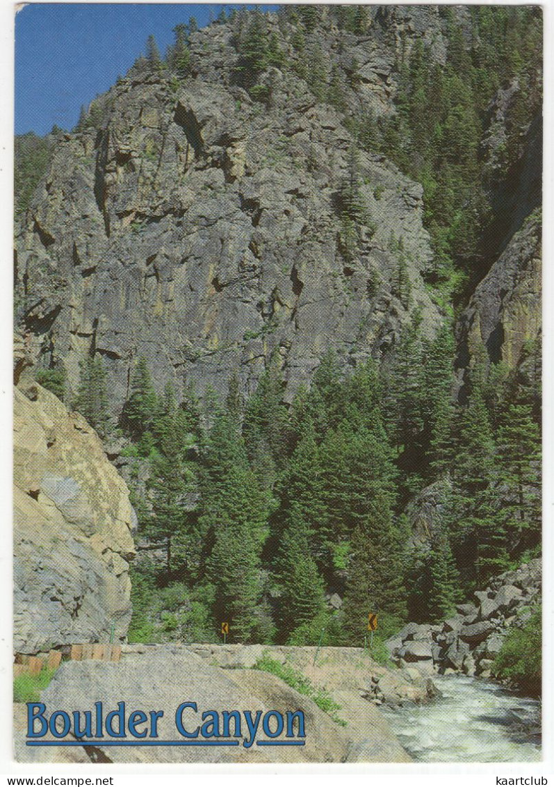 Boulder Canyon, Colorado - Boulder Canyon And Boulder Creek - (USA) - 1991 - Rocky Mountains