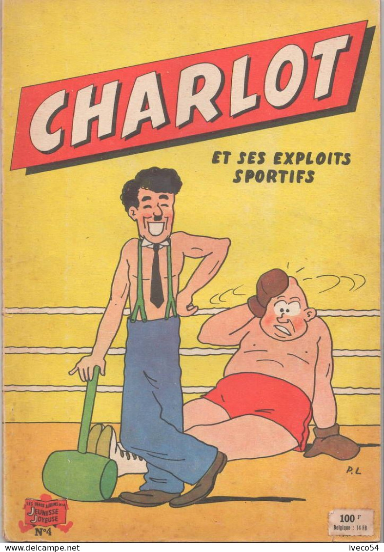 1956   Album  " Charlot Et Ses Exploits Sportifs  " No 4    Bibi Fricotin  " Pschitt " - Jeunesse Illustrée, La