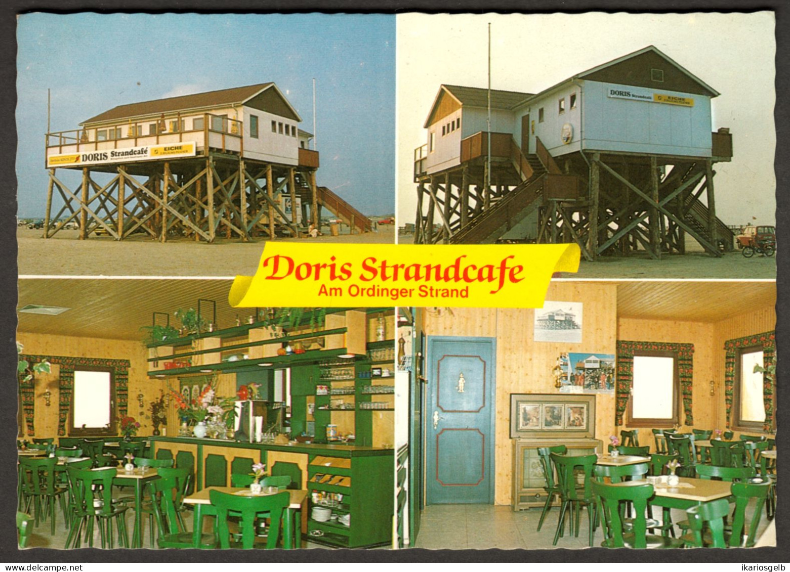 St. Peter-Ording Private Ansichtskarte 1981 " DORIS STRANDCAFE " - St. Peter-Ording