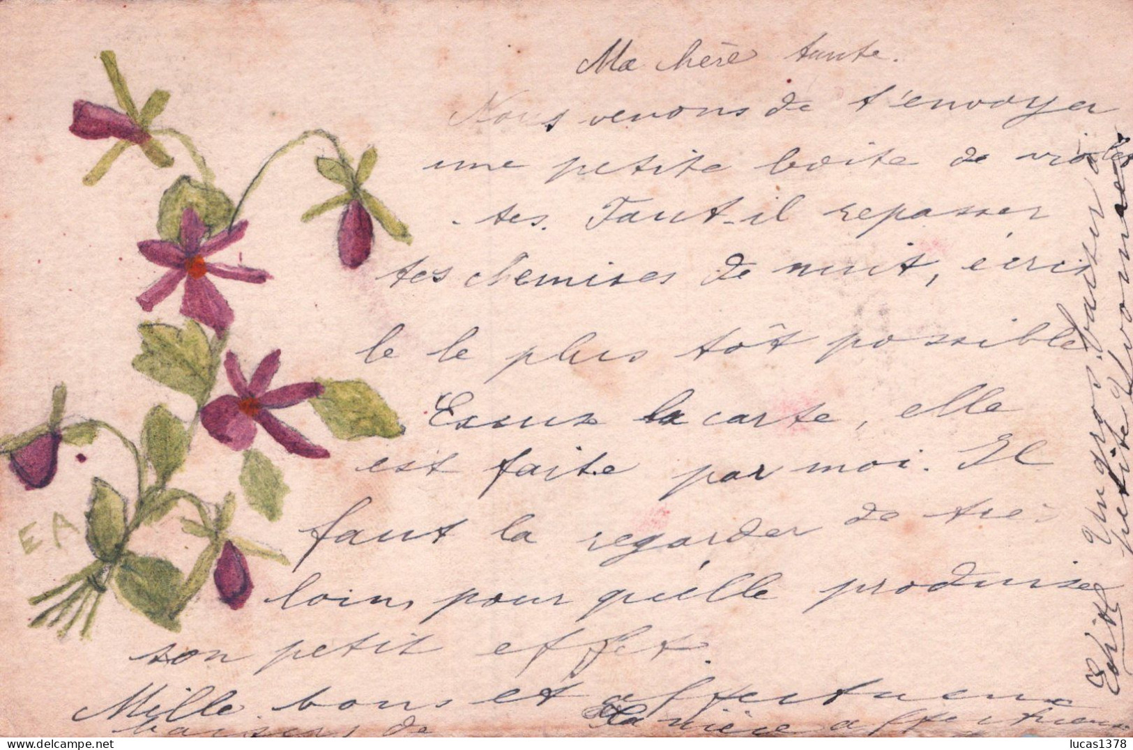 JOLIE CARTE PEINTE A LA MAIN 1903 / FLEURS / SIGNEE A.M - Ubbelohde, Otto