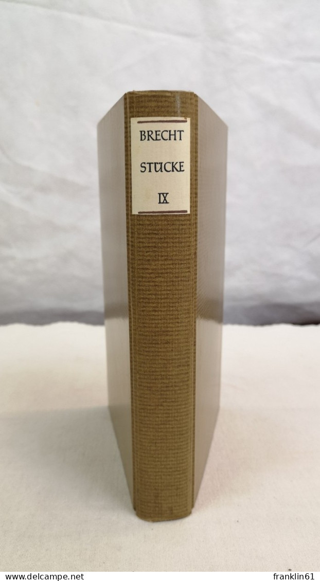 Bertolt Brecht. Stücke In 12 Bänden. - Poésie & Essais