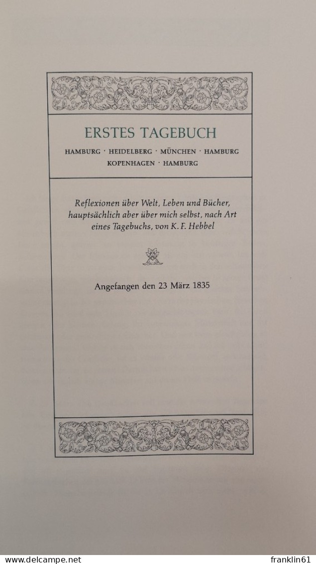 Tagebücher.