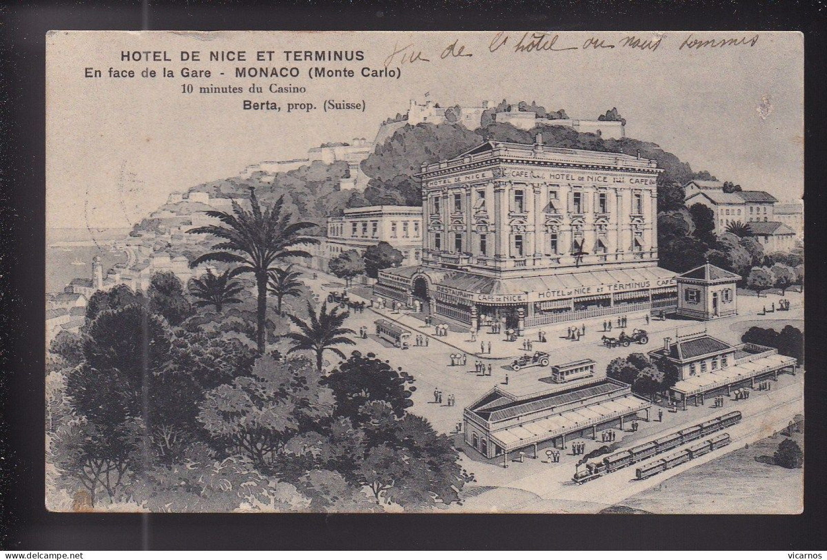 CP MONTE CARLO MONACO ILLUSTRATION  Hotel De Nice Et Terminus - Hôtels