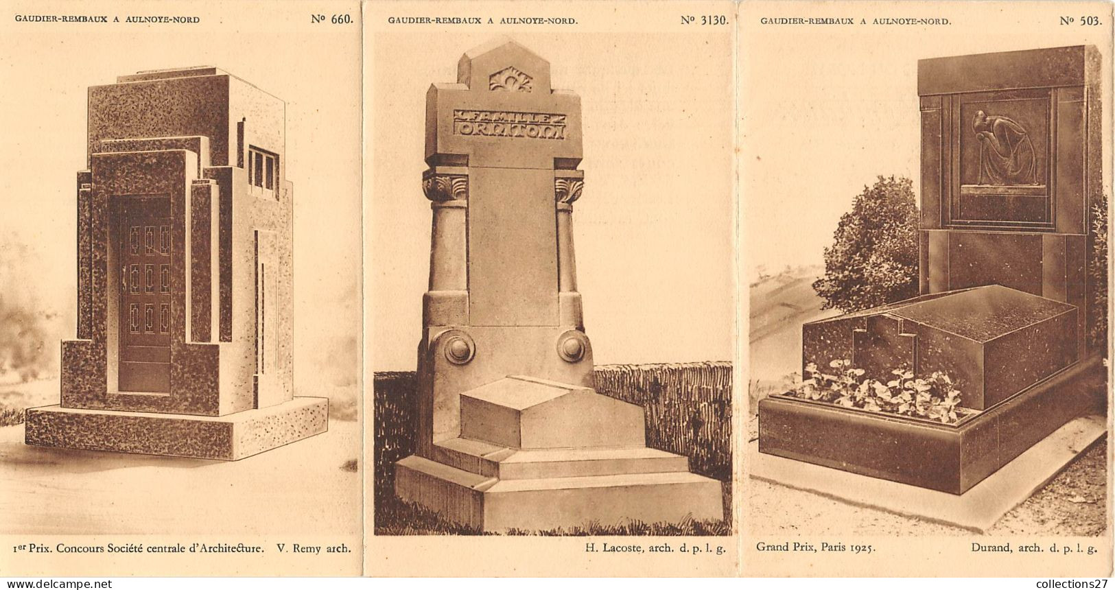 59-AULNOYE- DEPLIANT STE GRANITIERE DU NARD - GAUDIER-REMBAUX - MONUMENTS FUNERAIRES - Sonstige & Ohne Zuordnung