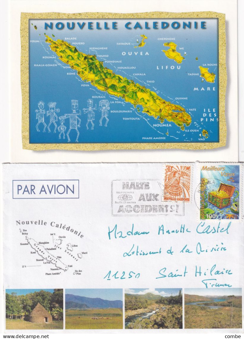 LETTRE ET CARTE NOUVELLE CALEDONIE - Lettres & Documents