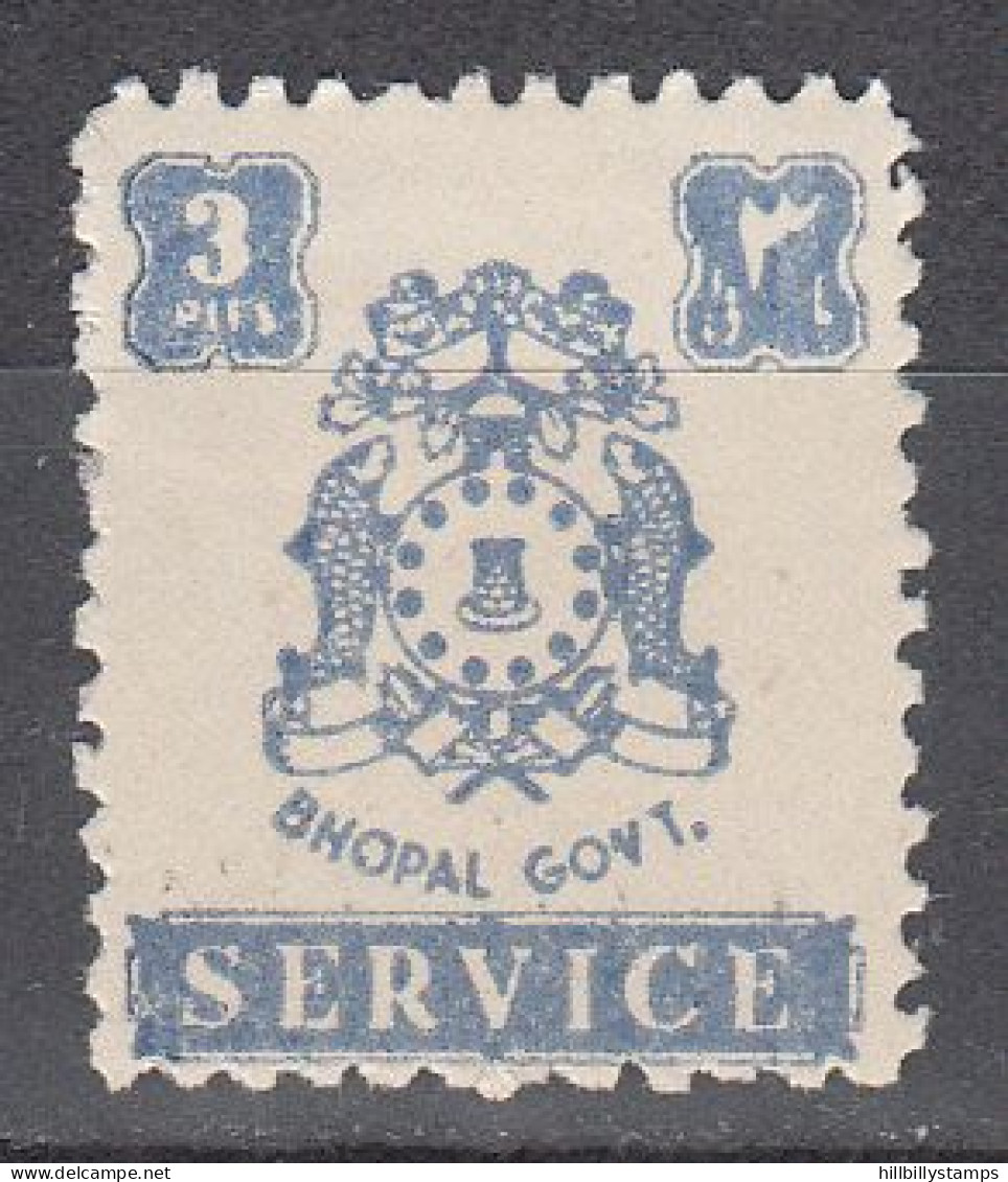 INDIA-BHOPAL  SCOTT NO 046  UNUSED YEAR  1944 - Bhopal