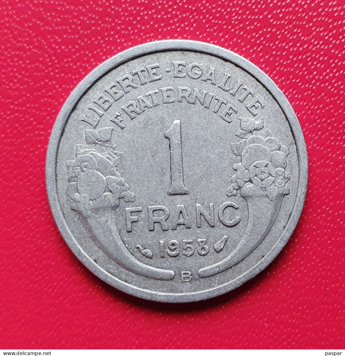 1 Franc Morlon 1958 B  Aluminium  Gad 473b - 1 Franc