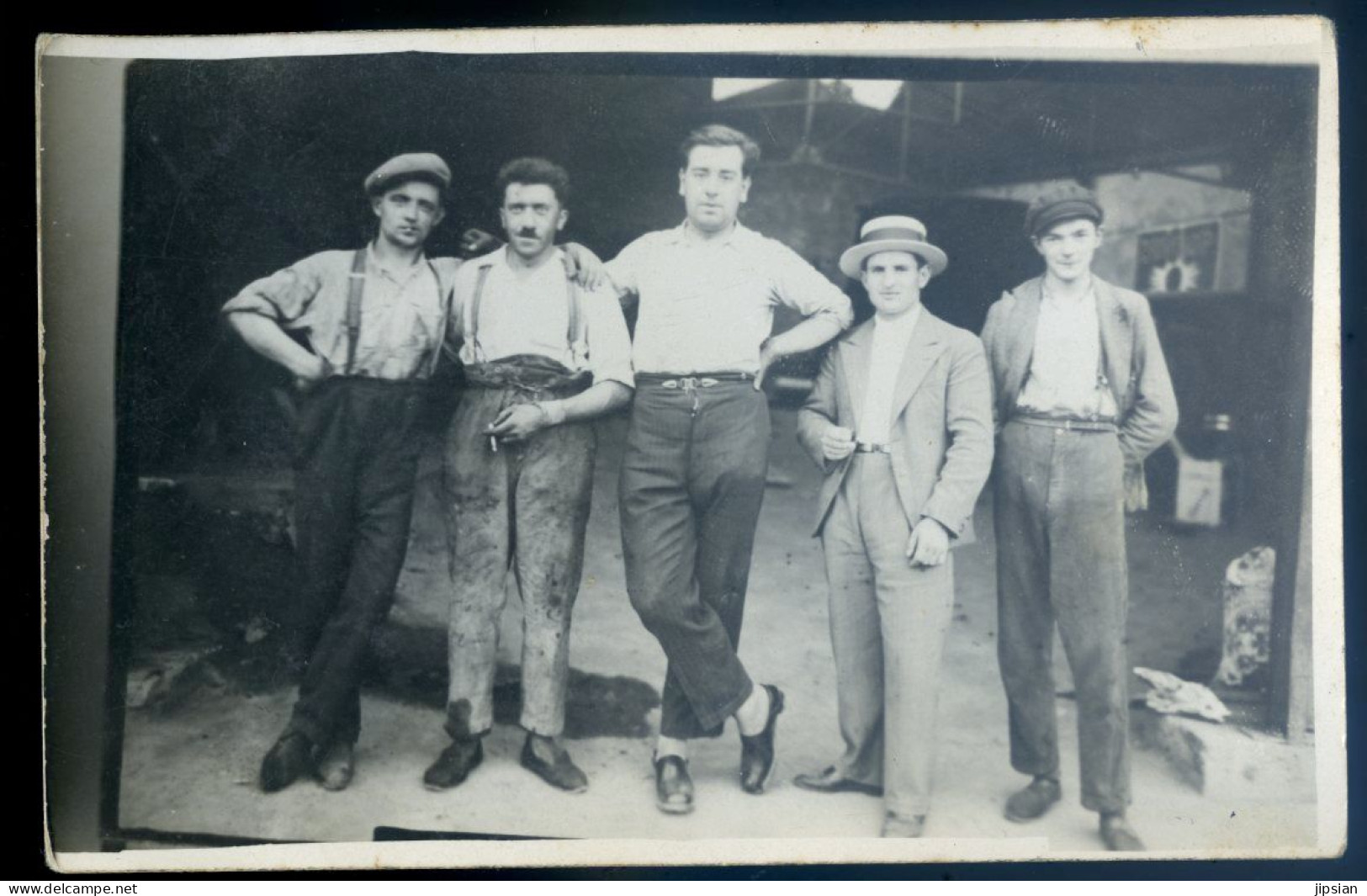 Cpa Carte Photo  Du 22 Callac Près De La Gare , Garage Meurou  LANR67bis - Callac