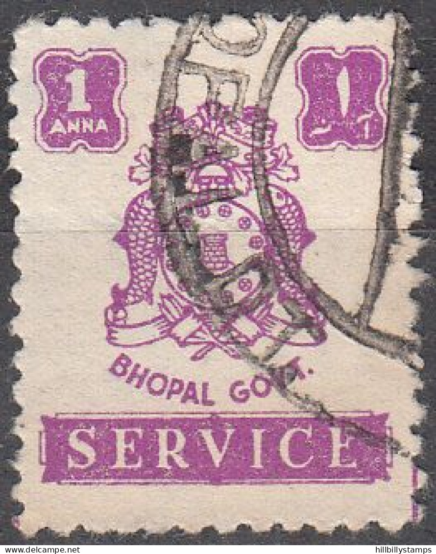 INDIA-BHOPAL  SCOTT NO 049  USED   YEAR  1944 - Bhopal