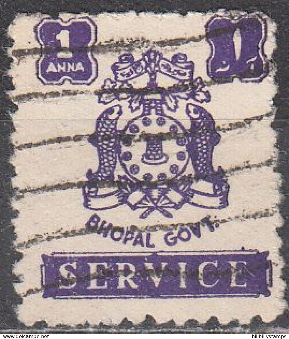 INDIA-BHOPAL  SCOTT NO 055  USED   YEAR  1946 - Bhopal