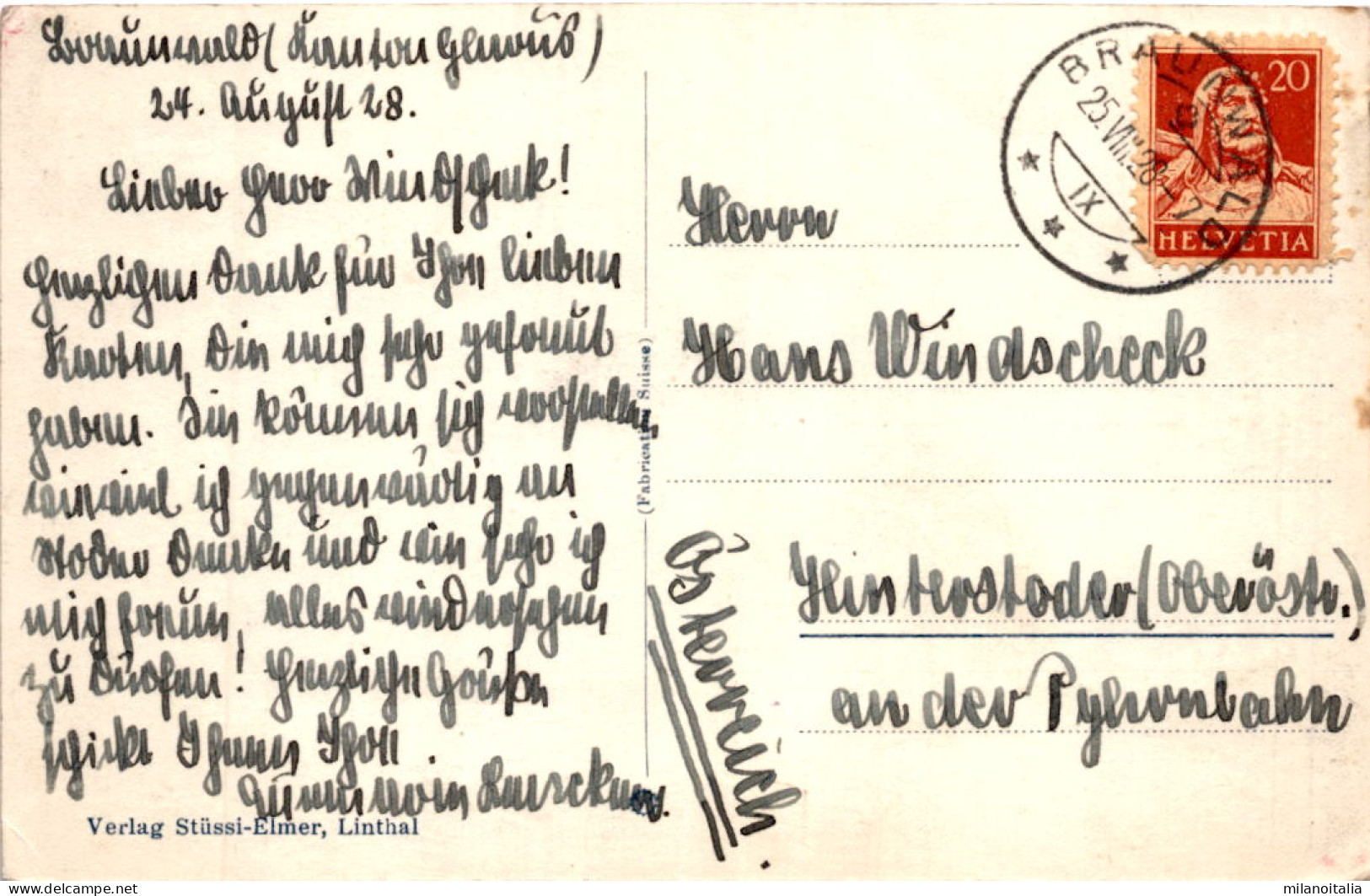 Braunwaldalp (7202) * 25. 8. 1928 - Braunwald