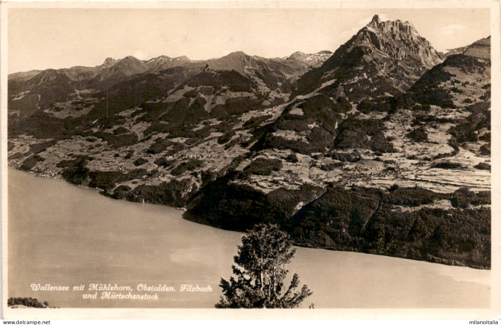 Wallensee Mit Mühlehorn, Obstalden, Filzbach Und Mürtschenstock (53) - Filzbach