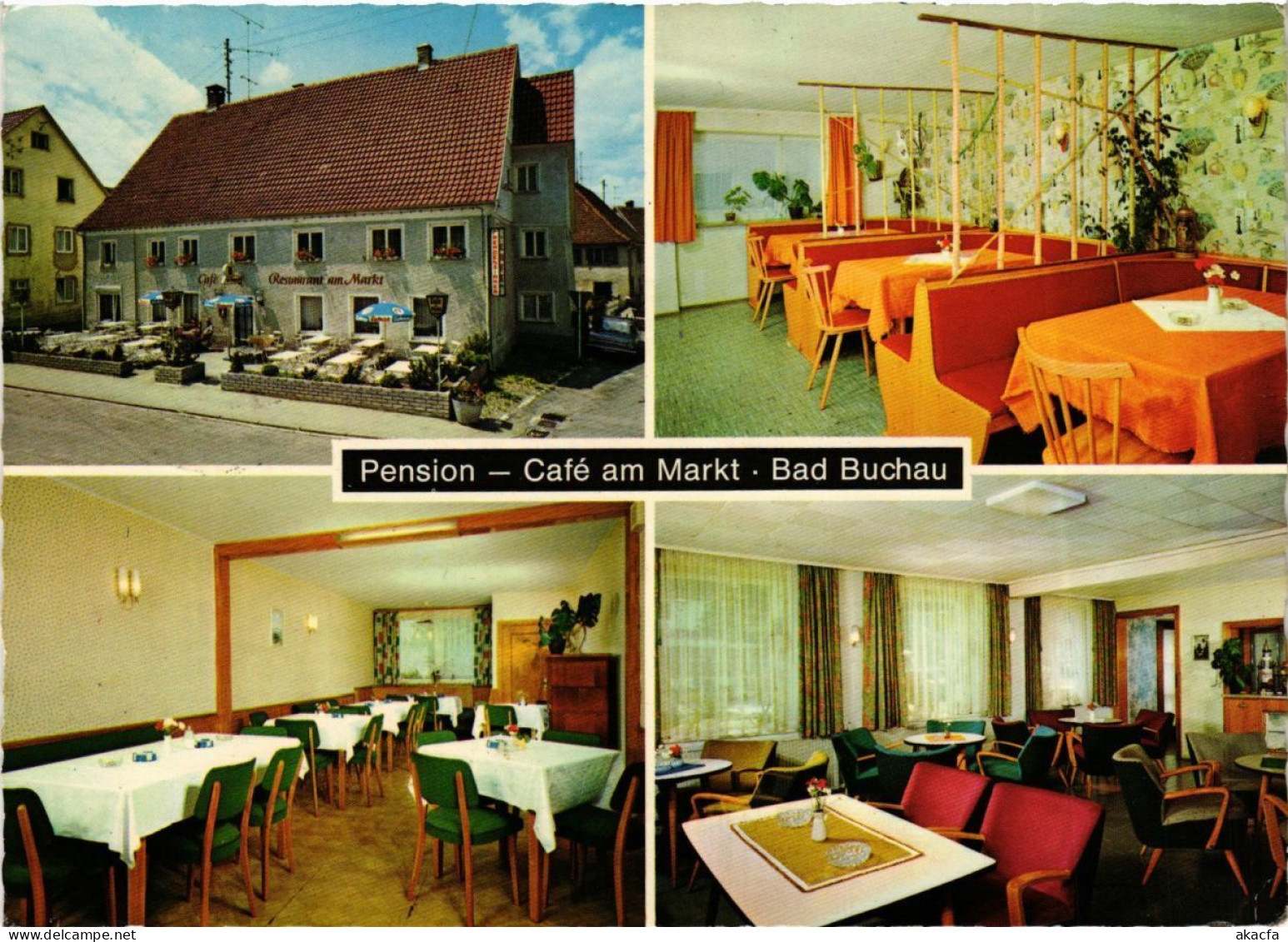 CPA AK Bad Buchau - Pension-Cafe Am Markt - 1969 GERMANY (913357) - Bad Buchau