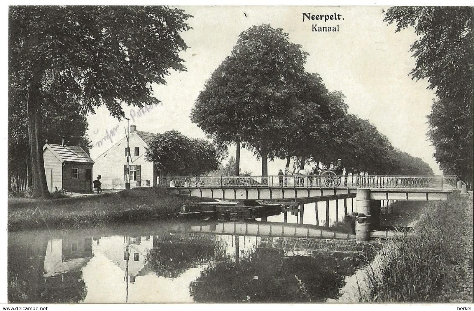 NEERPELT KANAAL PAARD KOETS FELDPOST STEMPEL  MAESYCK 1915  D1 Nr 093 - Neerpelt