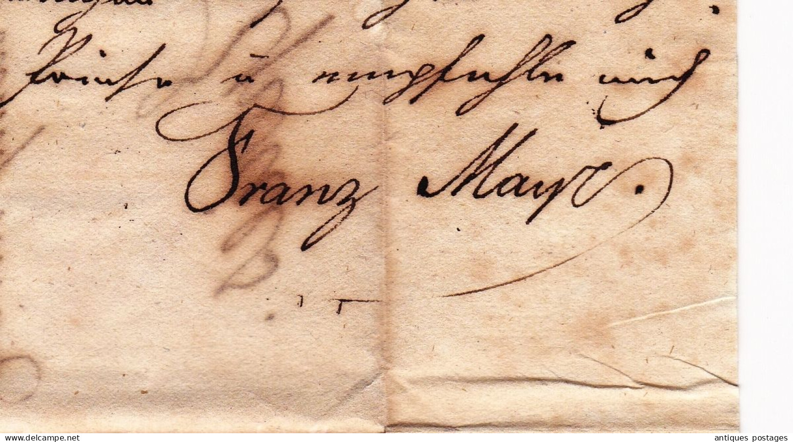 Lettre 1823 Pest Franz Mayr Eperies Hungary Hongrie Magyarország Prešov Eperjes Slovakia Königreich Ungarn