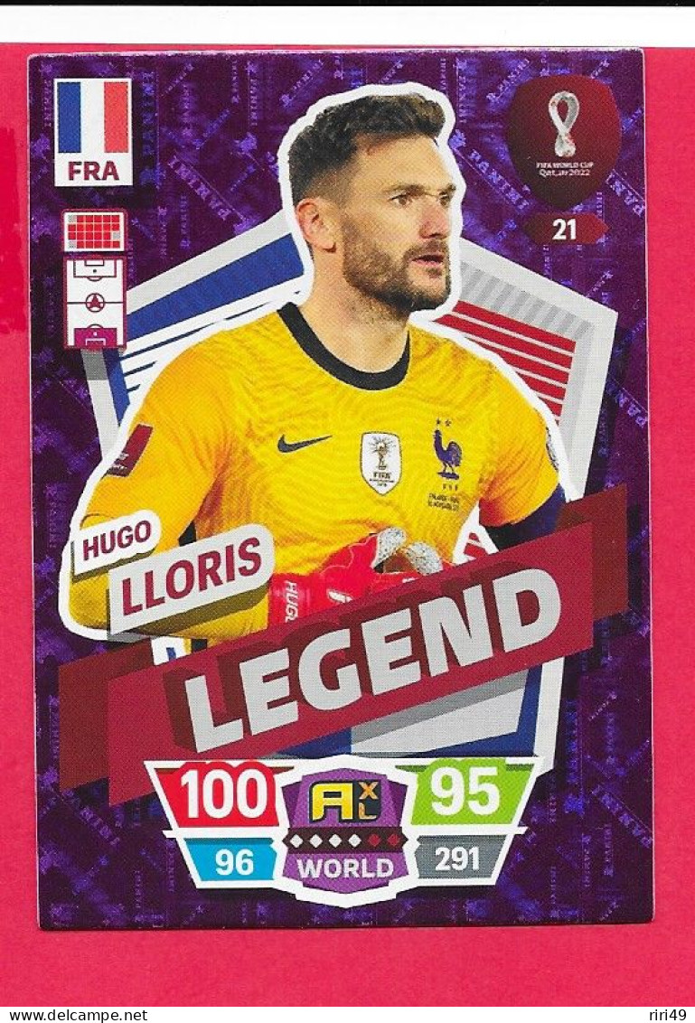 FIFA World Cup Qatar 2022-Coupe Du Monde Qatar-LEGEND LLORIS -N°21, ADRENALYN XL - Trading Cards