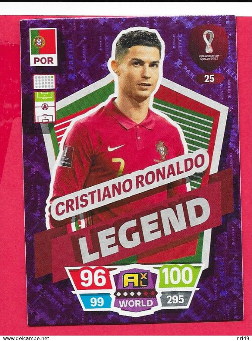 FIFA World Cup Qatar 2022-Coupe Du Monde Qatar-LEGEND RONALDO -N°25, ADRENALYN XL - Trading-Karten