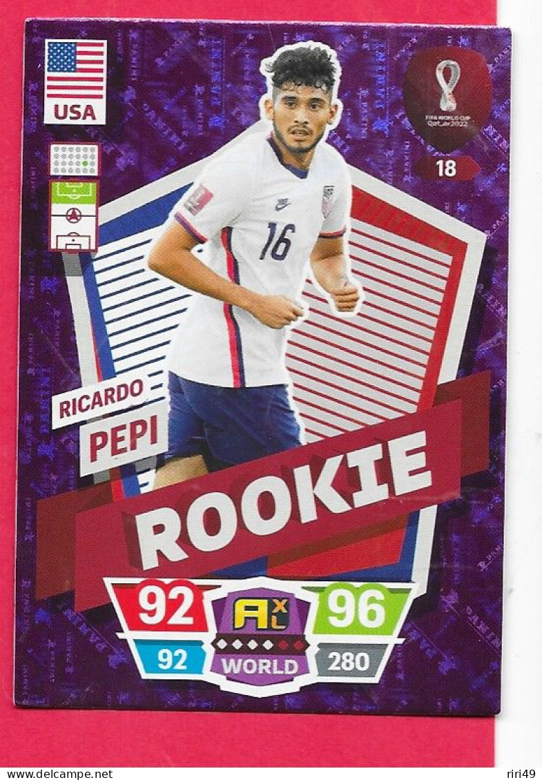 FIFA World Cup Qatar 2022-Coupe Du Monde Qatar-ROOKIE PEPI-N°18, ADRENALYN XL - Trading Cards