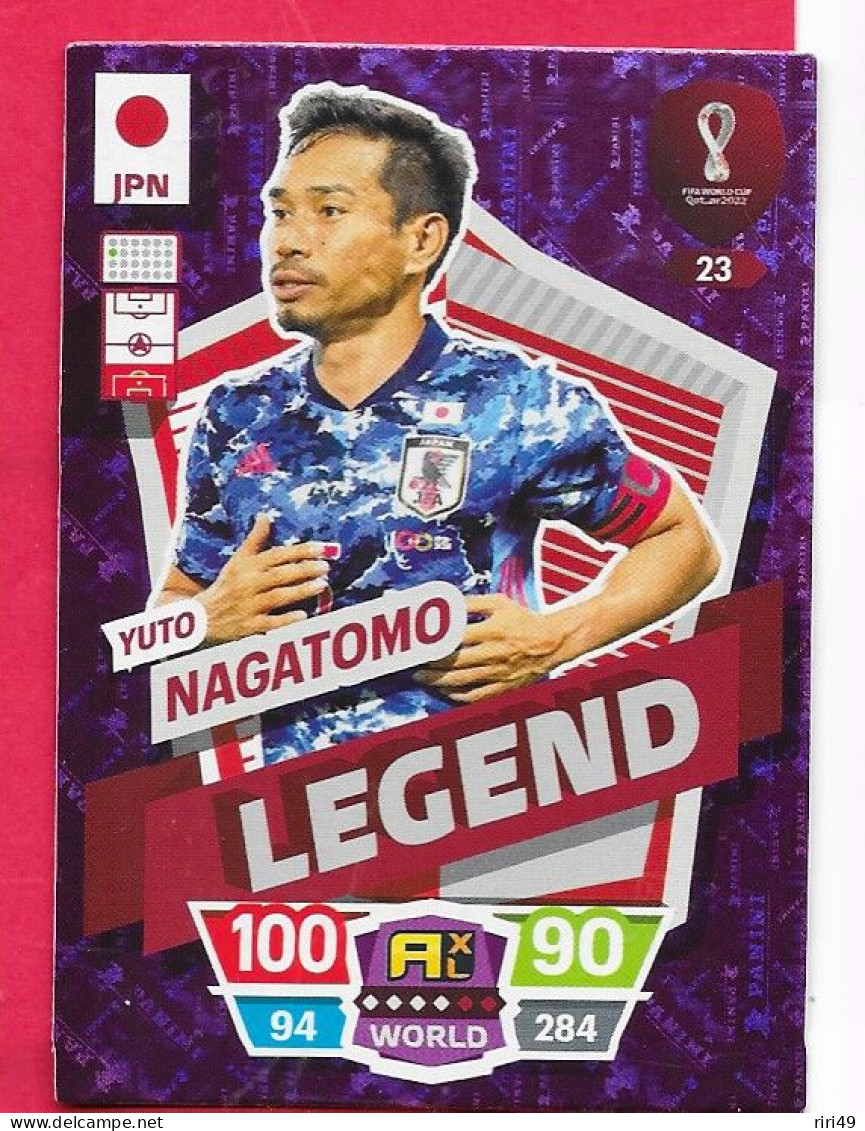 FIFA World Cup Qatar 2022-Coupe Du Monde Qatar-LEGEND NAGATOMO-N°23, ADRENALYN XL - Trading-Karten