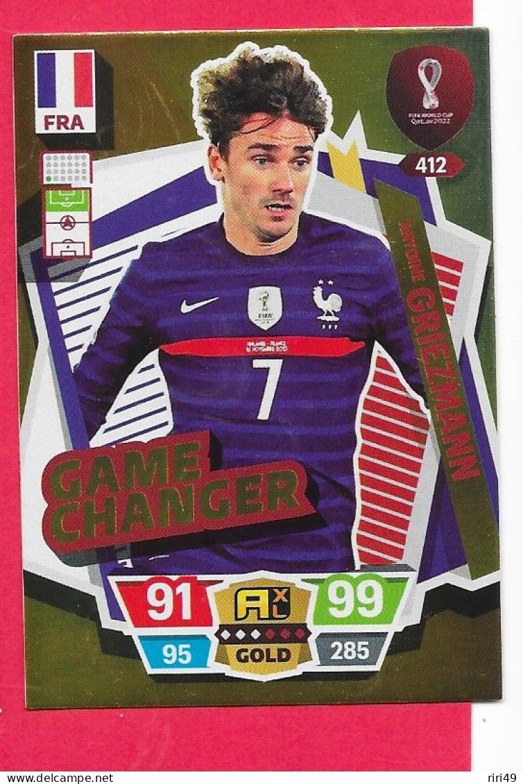 FIFA World Cup Qatar 2022-Coupe Du Monde Qatar - GAME CHANGER GRIEZMANN N°412, ADRENALYN XL - Trading Cards