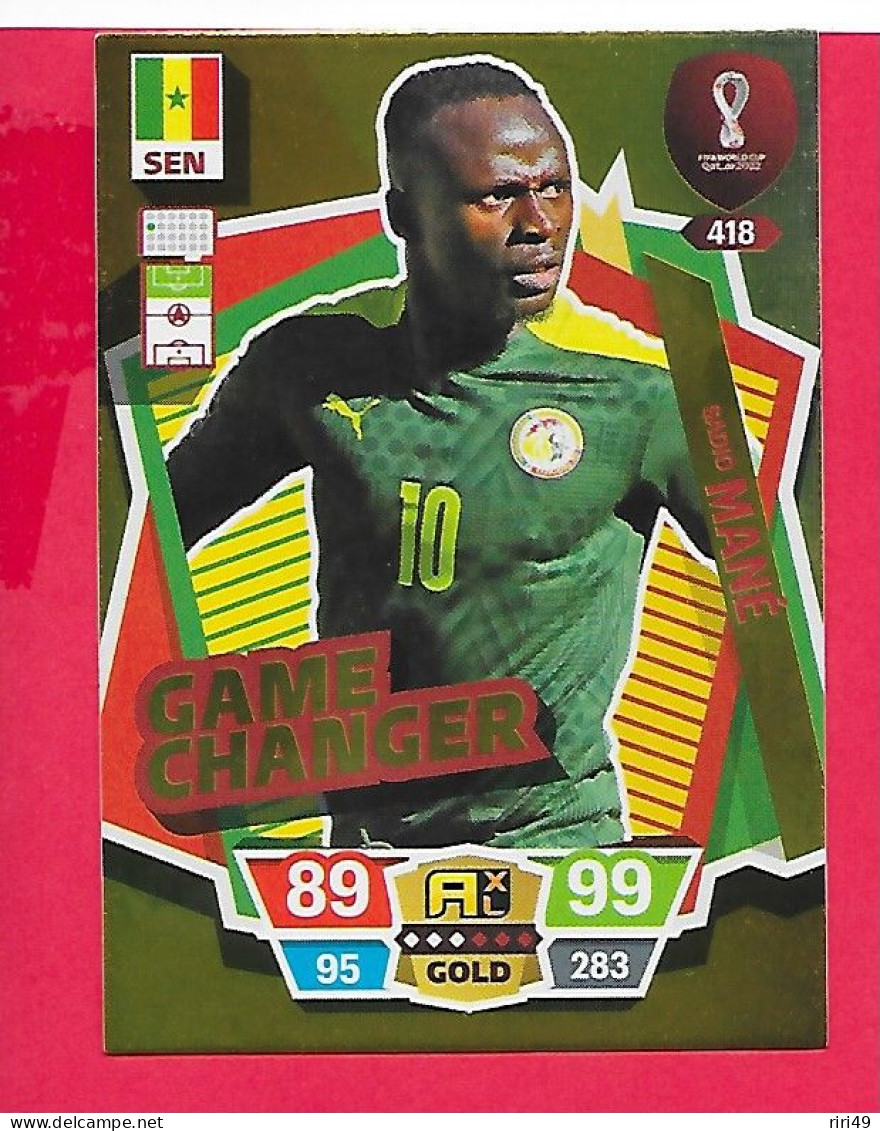 FIFA World Cup Qatar 2022-Coupe Du Monde Qatar - GAME CHANGER MANE N°418, ADRENALYN XL - Trading-Karten