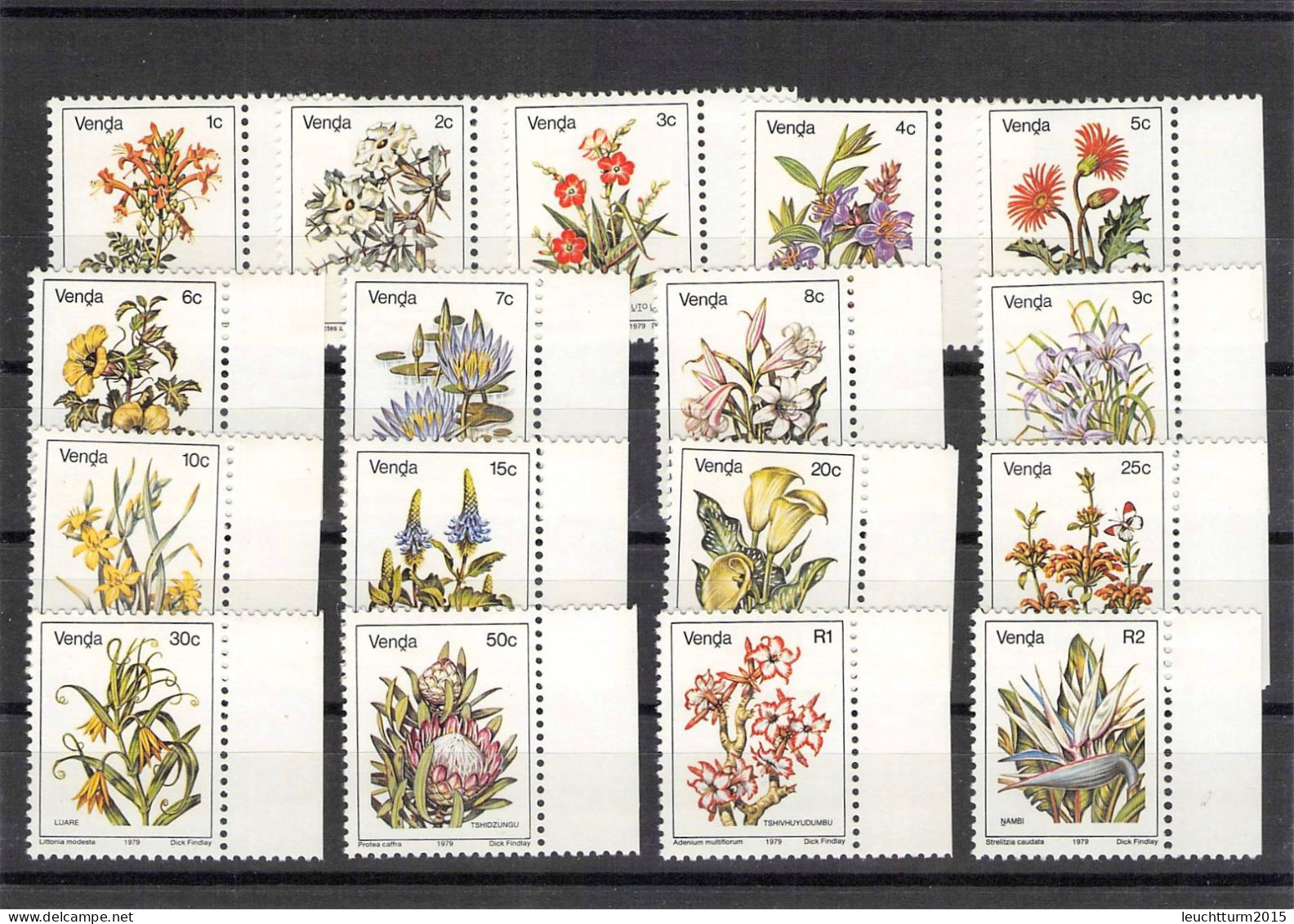 VENDA - SET FLOWERS 1979 Mi #1-17 /ZL474 - Venda