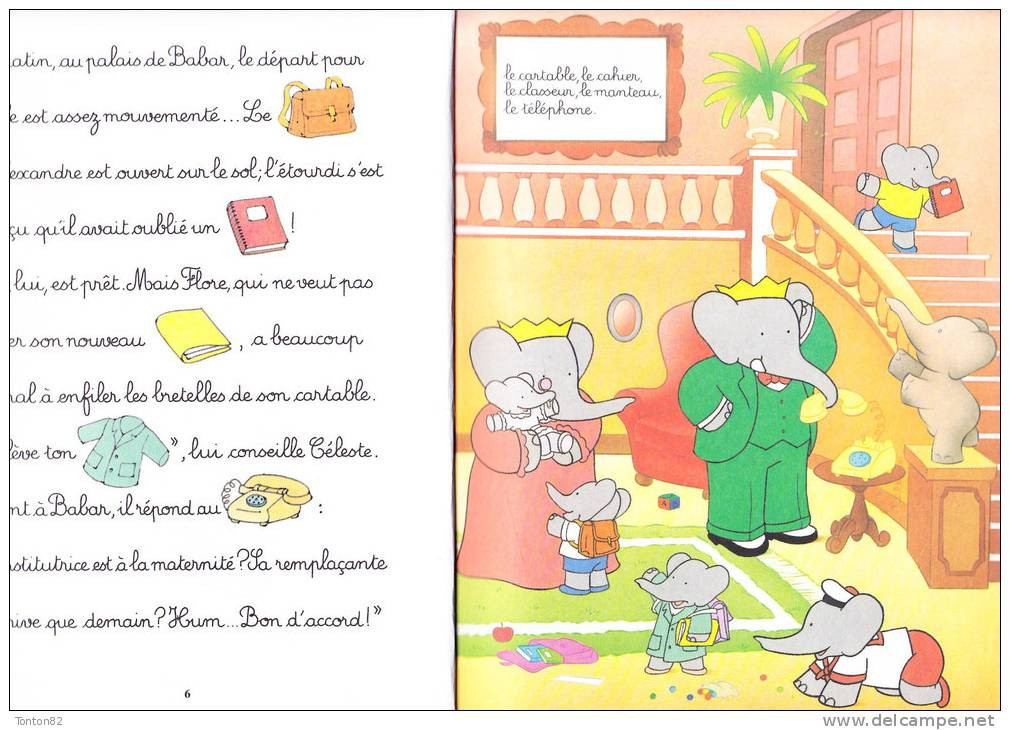 Jean De Brunhoff - BABAR Et Ses Amis à L'école Et Au Spectacle  - ( Cartonné 1994 ) . - Hachette