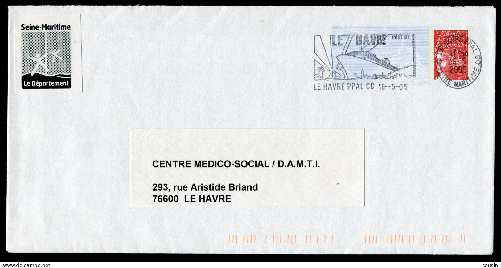 CONSEIL GENÉRAL DU 76   20g  Luquet RF   0301783 - Prêts-à-poster:Stamped On Demand & Semi-official Overprinting (1995-...)