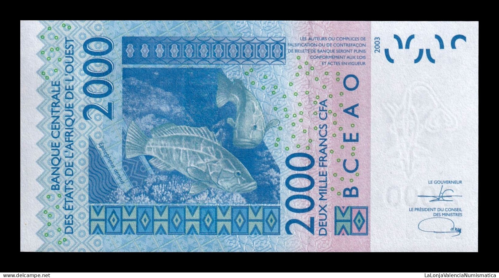 West African St. Senegal 2000 Francs 2022 Pick 716K New Sc Unc - Sénégal