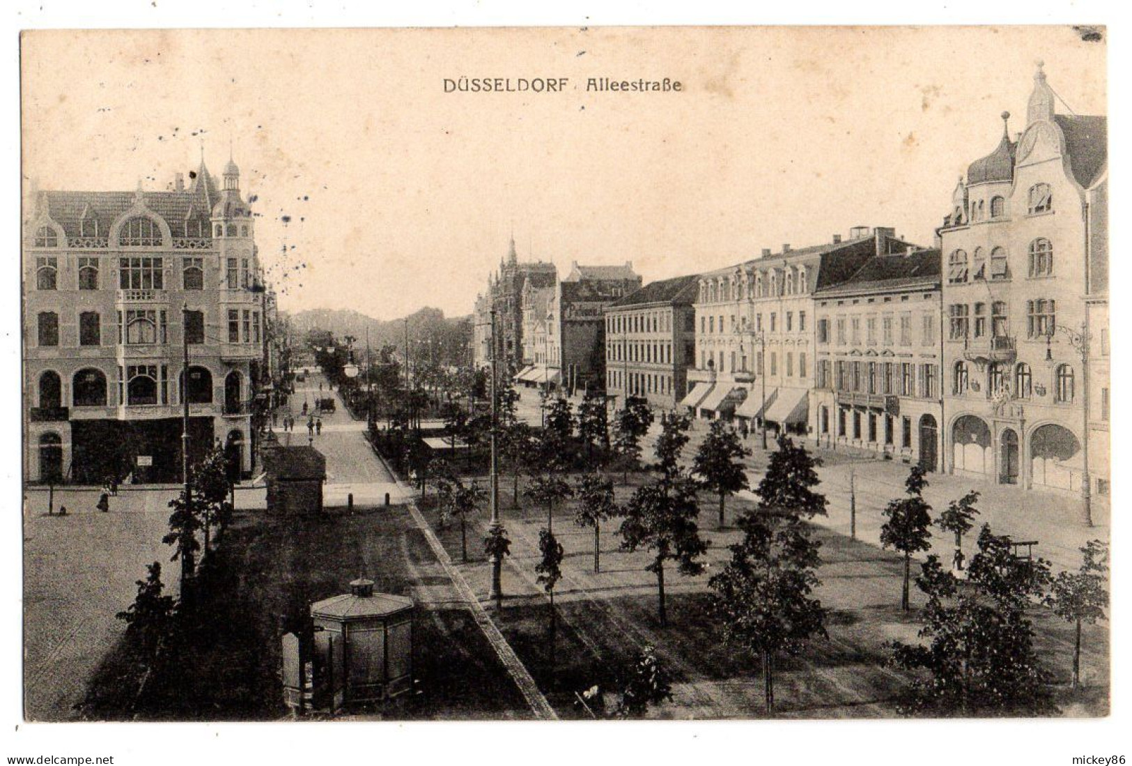 Allemagne--DUESSELDORF --1913-- Alleestrasse     ....timbre....cachet - Duesseldorf