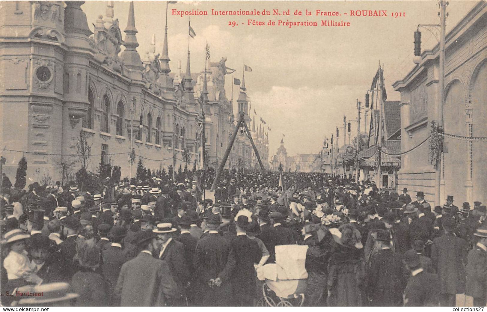 59-ROUBAIX- ESPOSITION INTERNATIONALE DU NORD DE LA FRANCE- FÊTES DE PREPARATION MILITAIRE - Roubaix