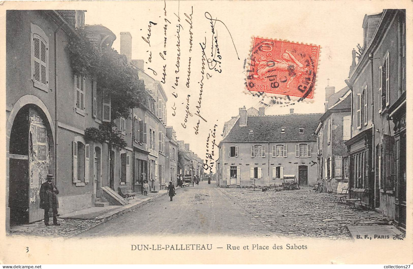 23-DUN-LE-PALLETEAU- RUE ET PLACE DES SABOTS - Autres & Non Classés