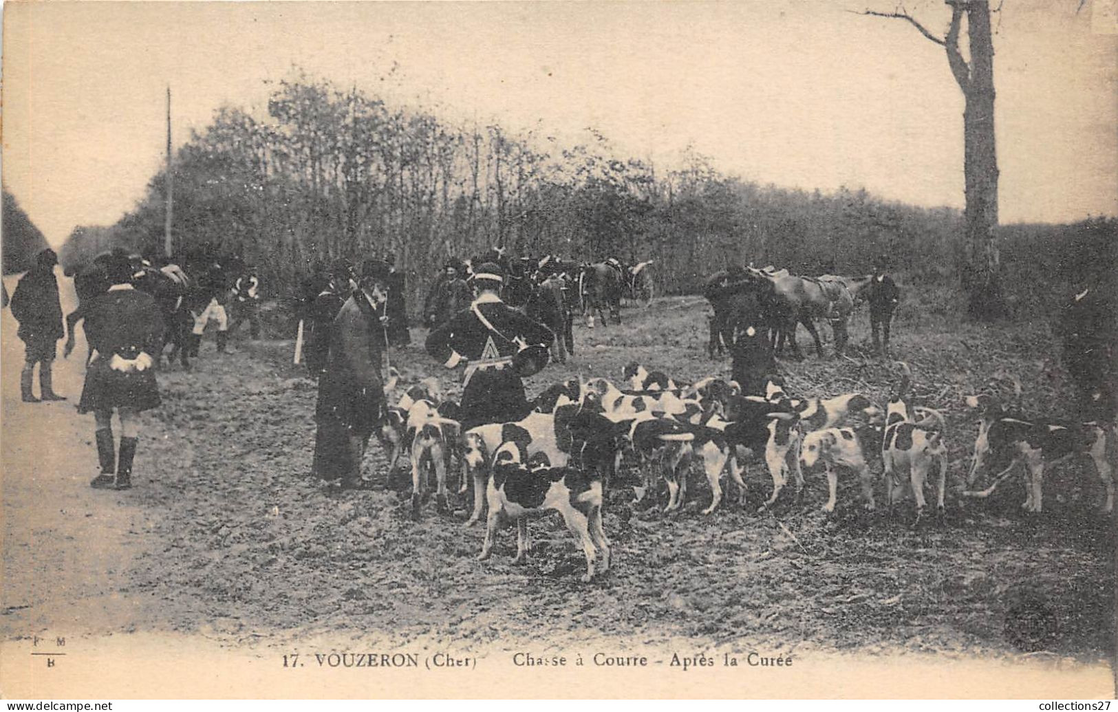 18-VOUZERON- CHASSE A COURRE- APRES LA CUREE - Vouzeron