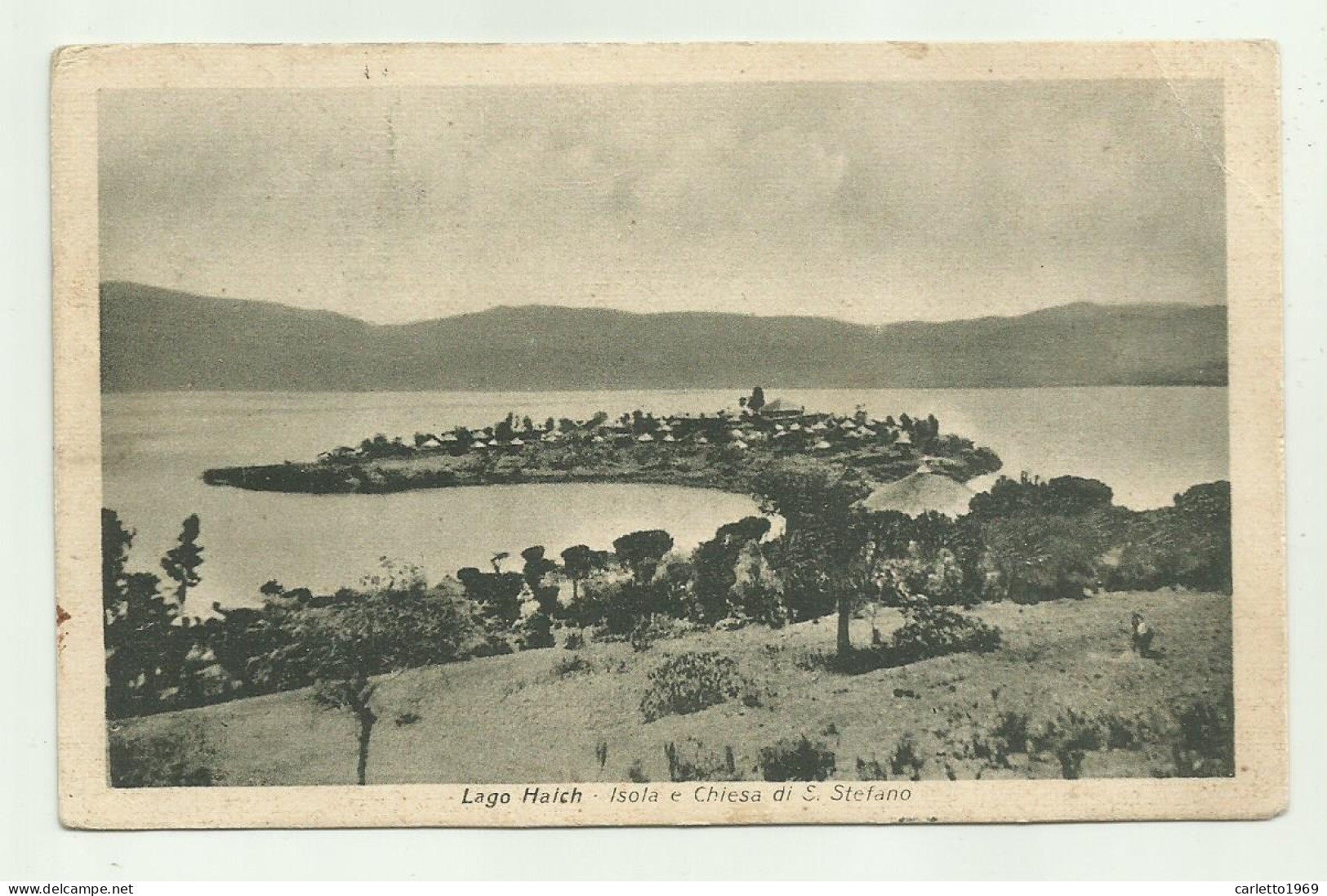 LAGO HAICH ( ETIOPIA ) ISOLA E CHIESA DI S.STEFANO - VIAGGIATA FP - Etiopía