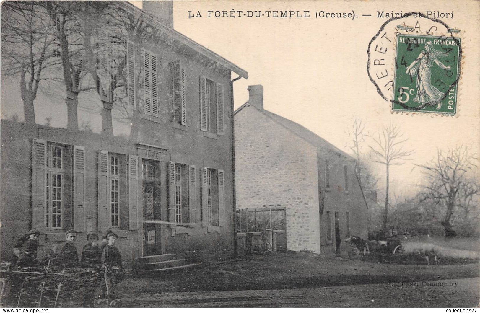 23-LA-FORÊT-DU-TEMPLE- MAIRIE ET PILORI - Autres & Non Classés