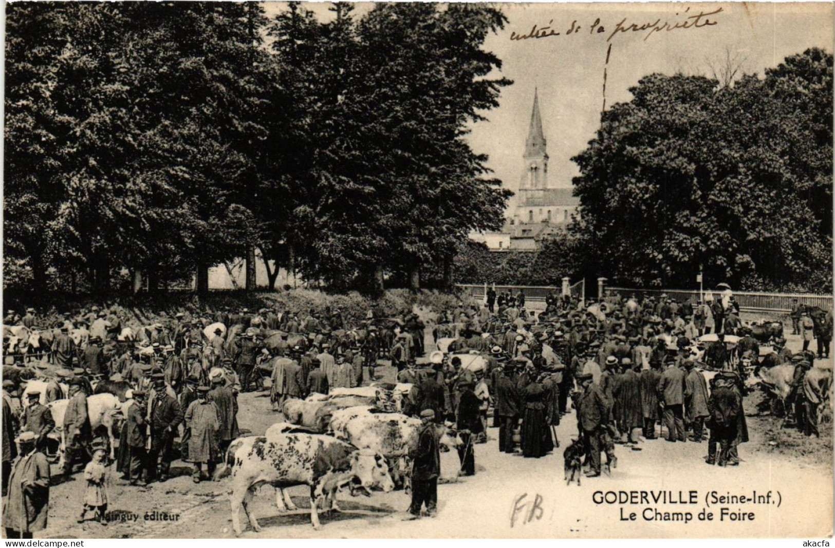 CPA AK GODERVILLE-Le Champ De Foire (349204) - Goderville