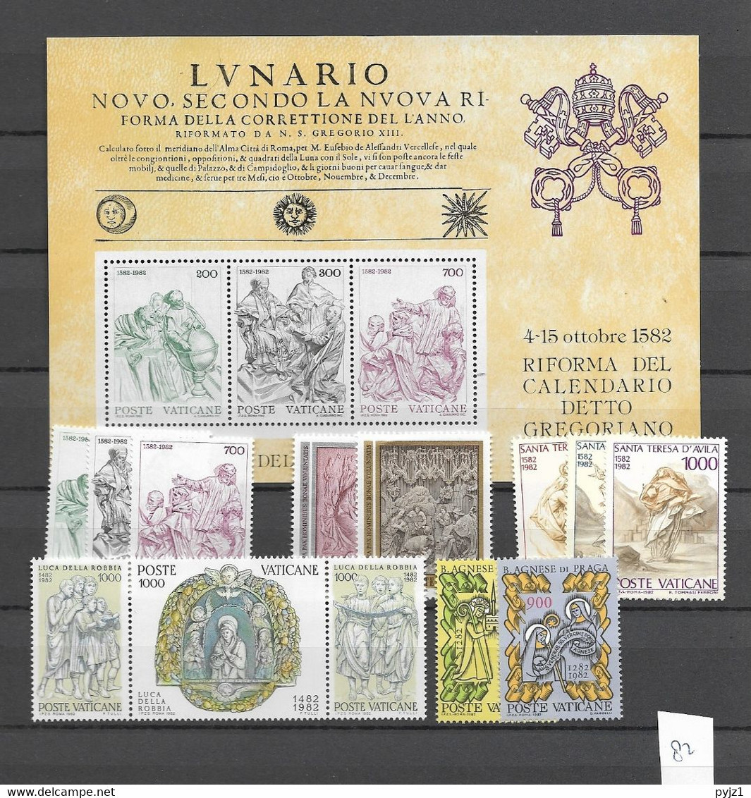 1982 MNH Vaticano, Vatikanstaat, Year Collection, Postfris** - Annate Complete