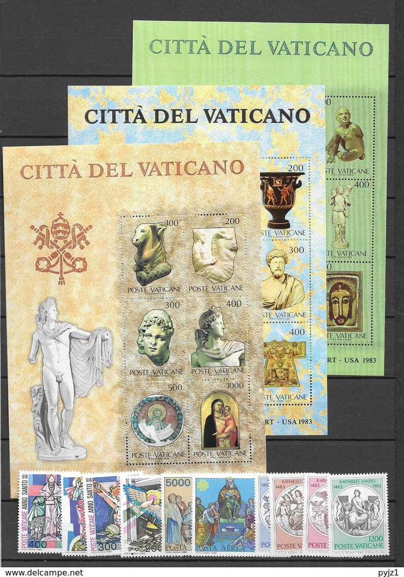 1983  MNH Vaticano Postfris - Années Complètes